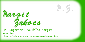 margit zakocs business card